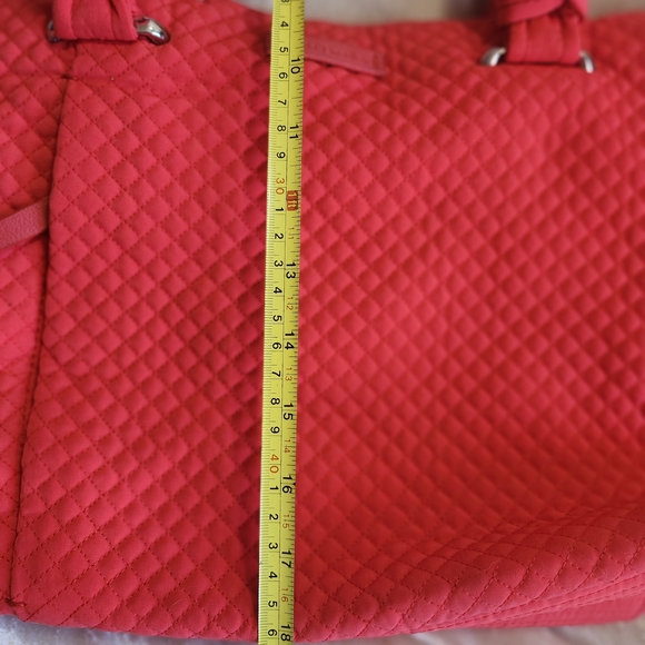 Quilted Red Tote Bag - Picture 5 of 12